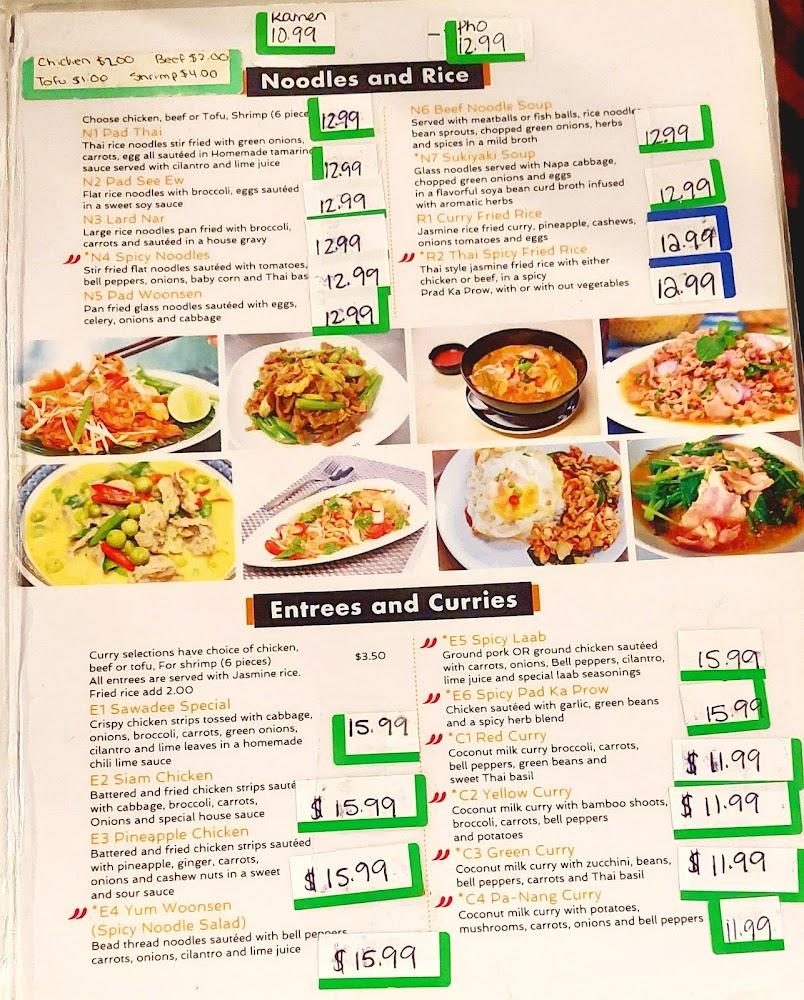 Sawadee Thai Cuisine Menu image 1