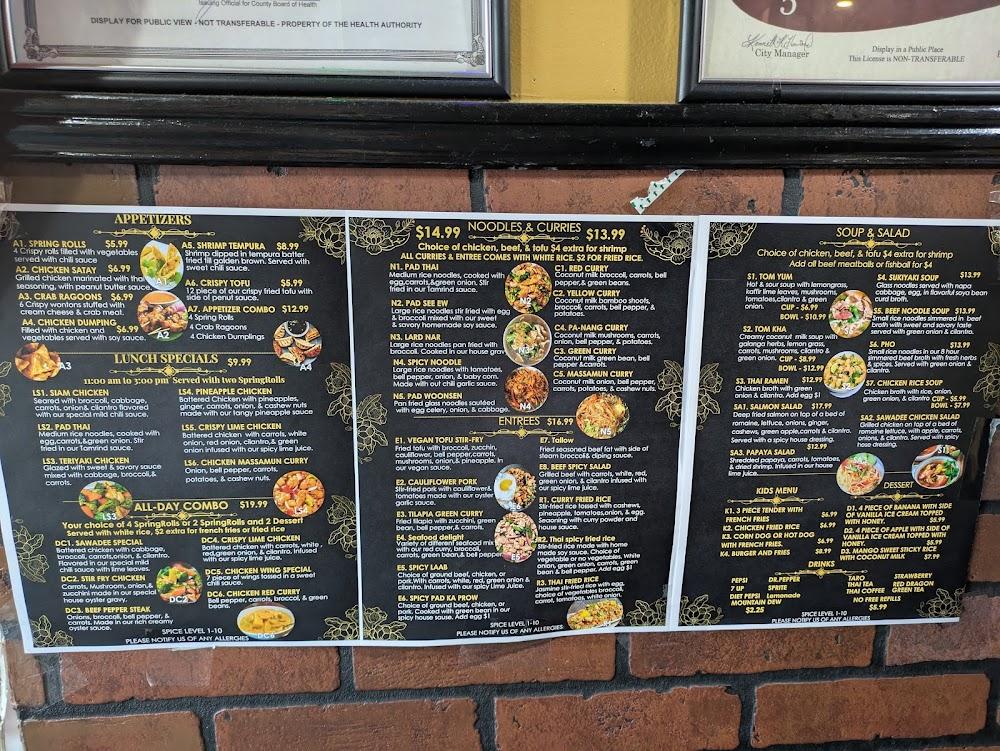 Sawadee Thai Cuisine Menu image 2